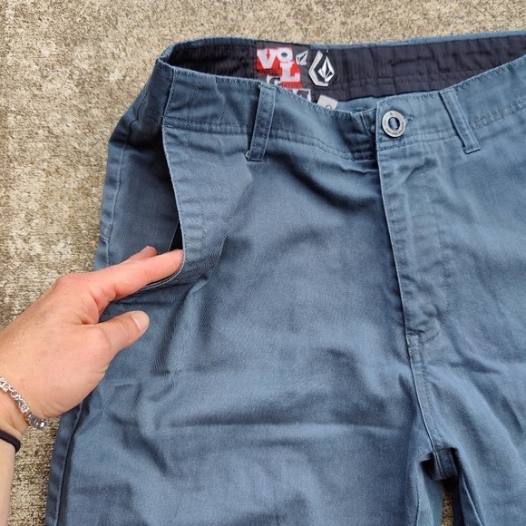 Vintage Y2K 2000s VOLCOM Faded Blue Casual Skater Skate Shorts Mens Size 30 - Picture 5 of 12